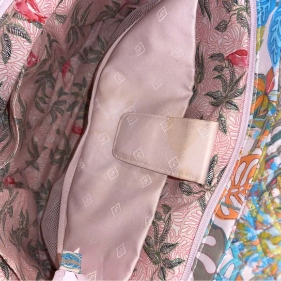 Vera Bradley Rain Forest Canopy Iconic Large Quilted Travel Commuter Tote Bag - Picture 6 of 12